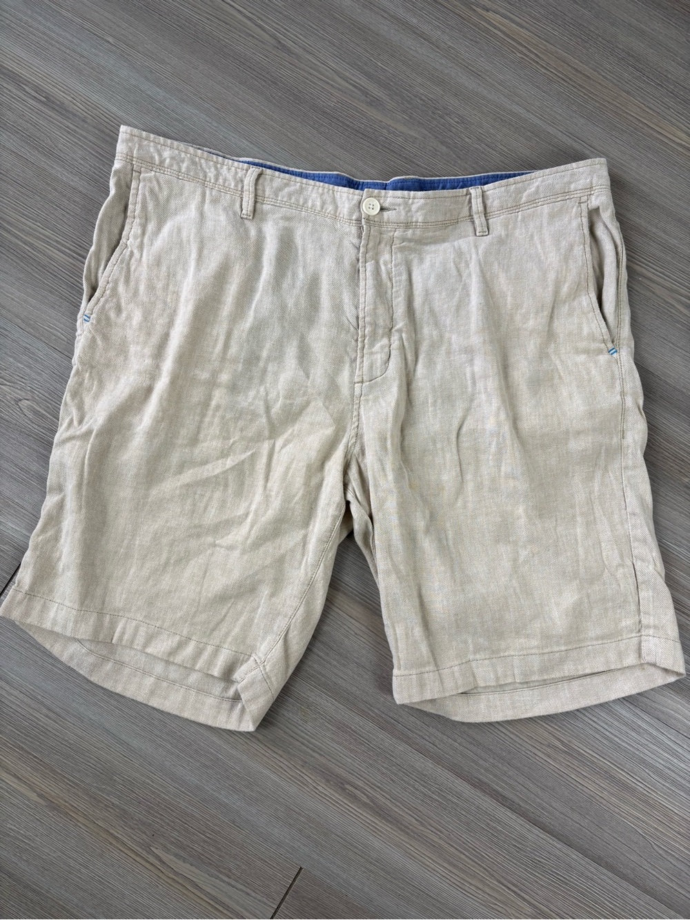 Tommy Bahama Men's Linen Blend Shorts in Light Tan